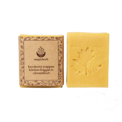 Kecsketej szappan körömvirággal és citromfűvel 