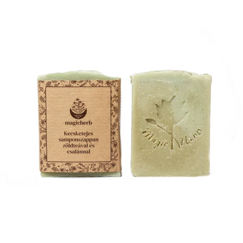 Kecsketejes samponszappan zöldteával és csalánnal