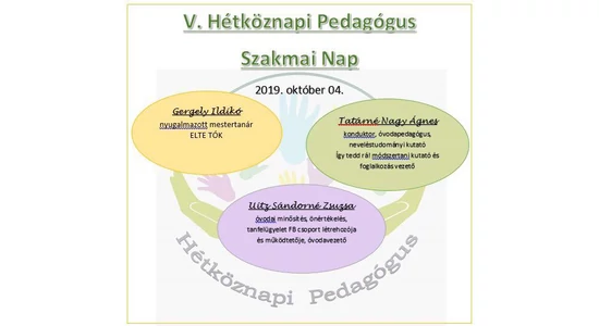 V.Hétköznapi Pedagogus szakmai nap
