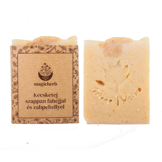Kecsketej szappan fahéjjal és zabpehellyel