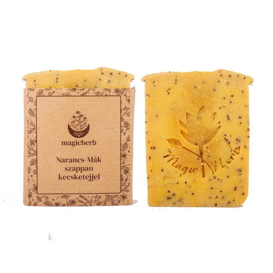 Narancs-Mák szappan kecsketejjel
