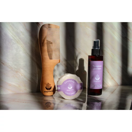 Egészséges fürtök nyugtató hajápoló ajándék csomag