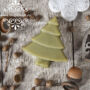 Kép 2/3 - Fenyő alakú kecsketejes zöldalgás szappanka karácsonyi illattal